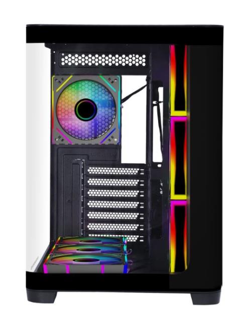 GAMEBOOSTER GB-G2852B 850W 80+ Bronze SeaView ARGB Type-C 3.1 ATX Mid Tower Siyah AKVARYUM Kasa